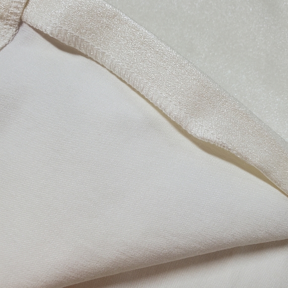 Do & Be Pearl White Faux Leather Rhinestone Pencil Skirt - Picture 12 of 12